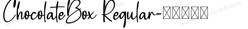 ChocolateBox Regular字体转换